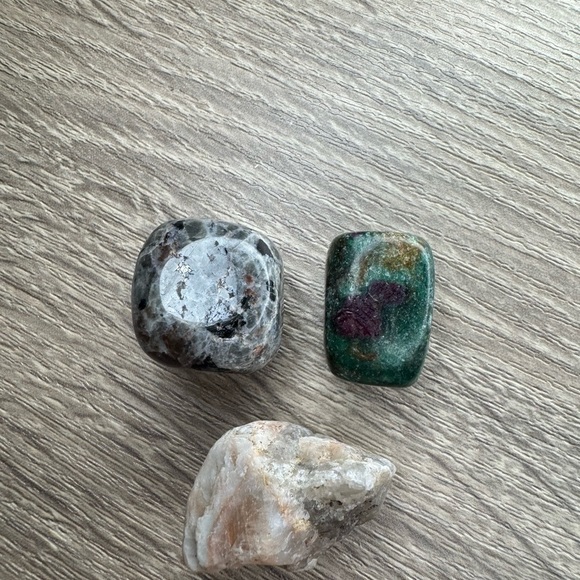 Other - Set of Three Polished Stones Mixed Tumbles